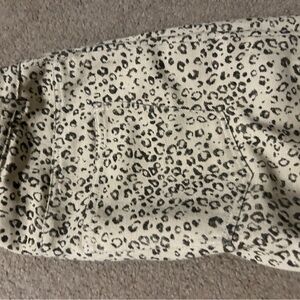 Entro Beige and Black Animal Print Pants